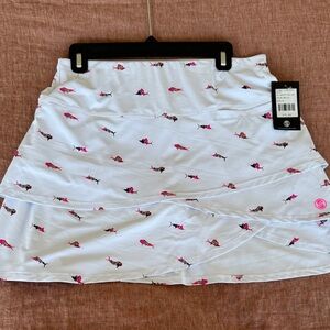 Scales Gear Women’s Trippy Fish Wavy Skort Size M NWT